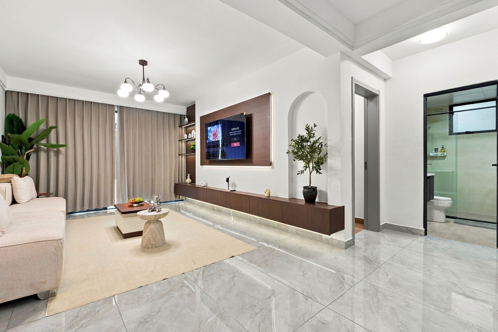 Promotional living room interior at Maylan Park